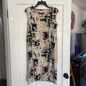 Marni Watercolor Midi Dress - Sz 40 in Italian / Small US. Made in Italy